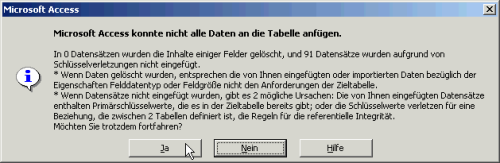 Automatisierter Import von Excel-Tabellen - Access im Unternehmen