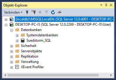 SQL Server mit Datenbanken