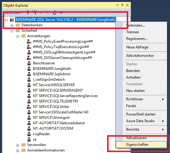 SQL Server-Security - Teil 3: SQL Server-Authentifizierung - Access im ...