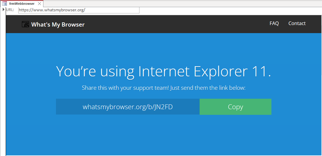 Anzeige des verwendeten beziehungsweise emulierten Browsers im Webbrowser-Steuerelement