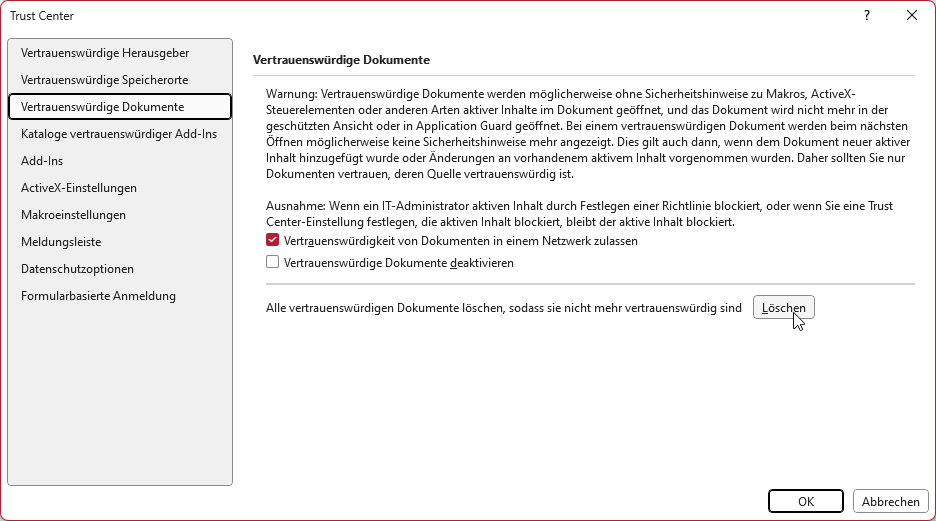 Vertrauenswürdige Dokumente