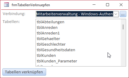 Hauptformular Access-Add-Ins