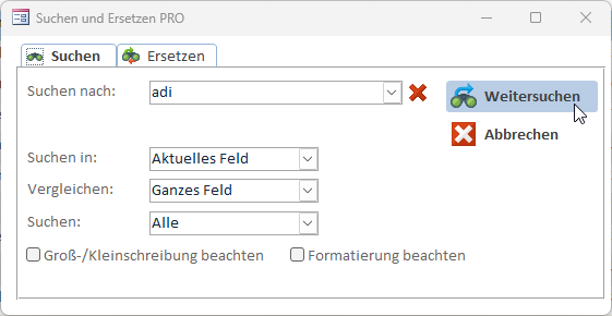 Einfache Suche